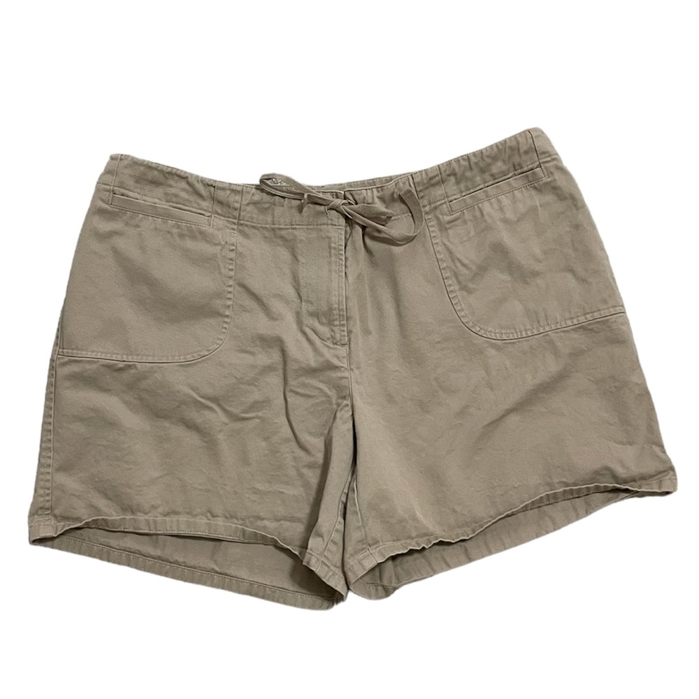 Liz & Co. Womens Plus Size 16 Khaki Shorts